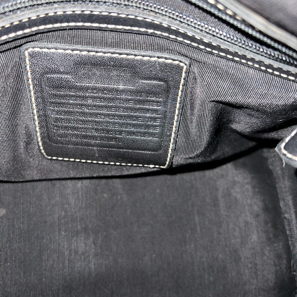 Coach Black Leather Handbag - Picture 9 of 15